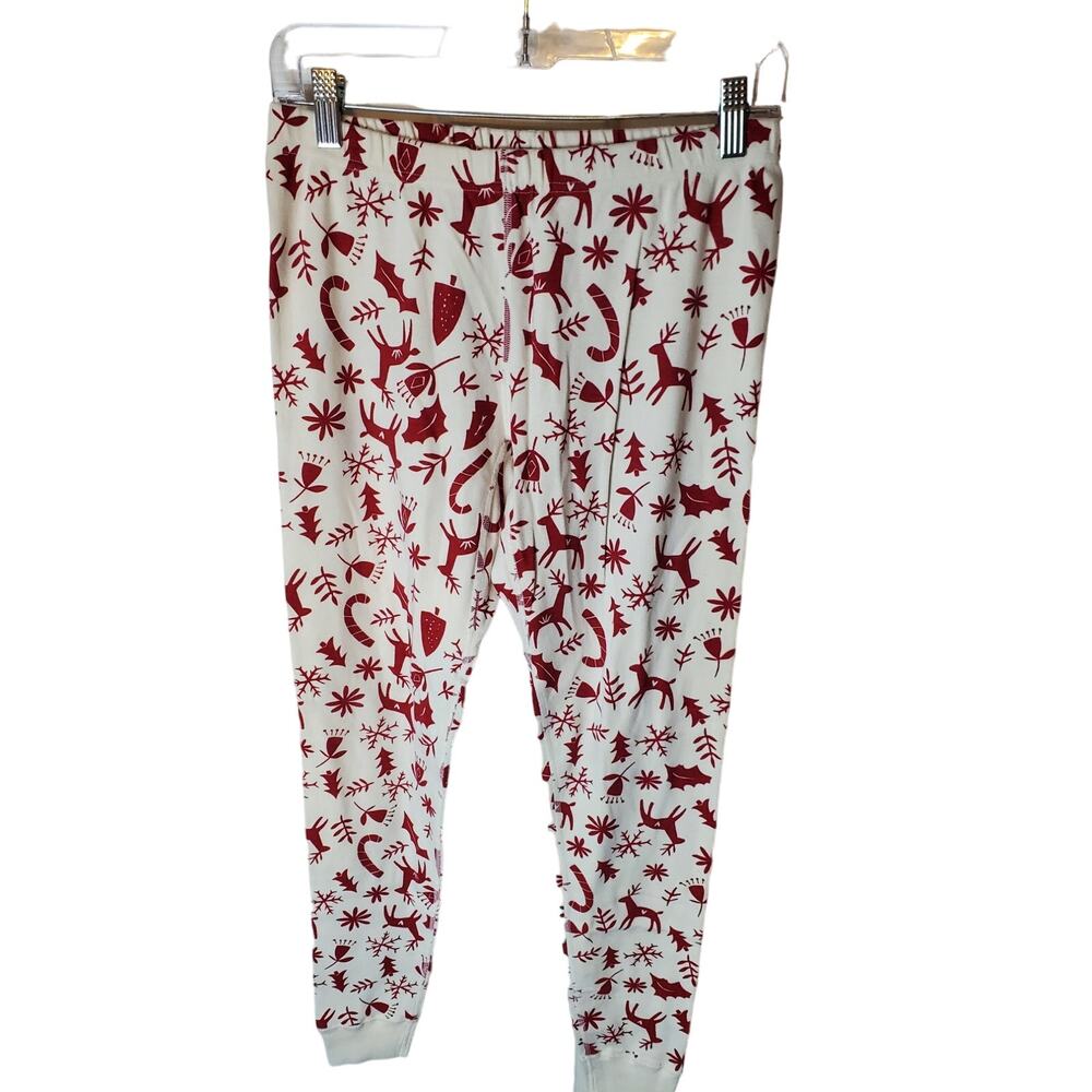 Hanna Andersson Holiday Winter Long John Pajama Pants, Medium